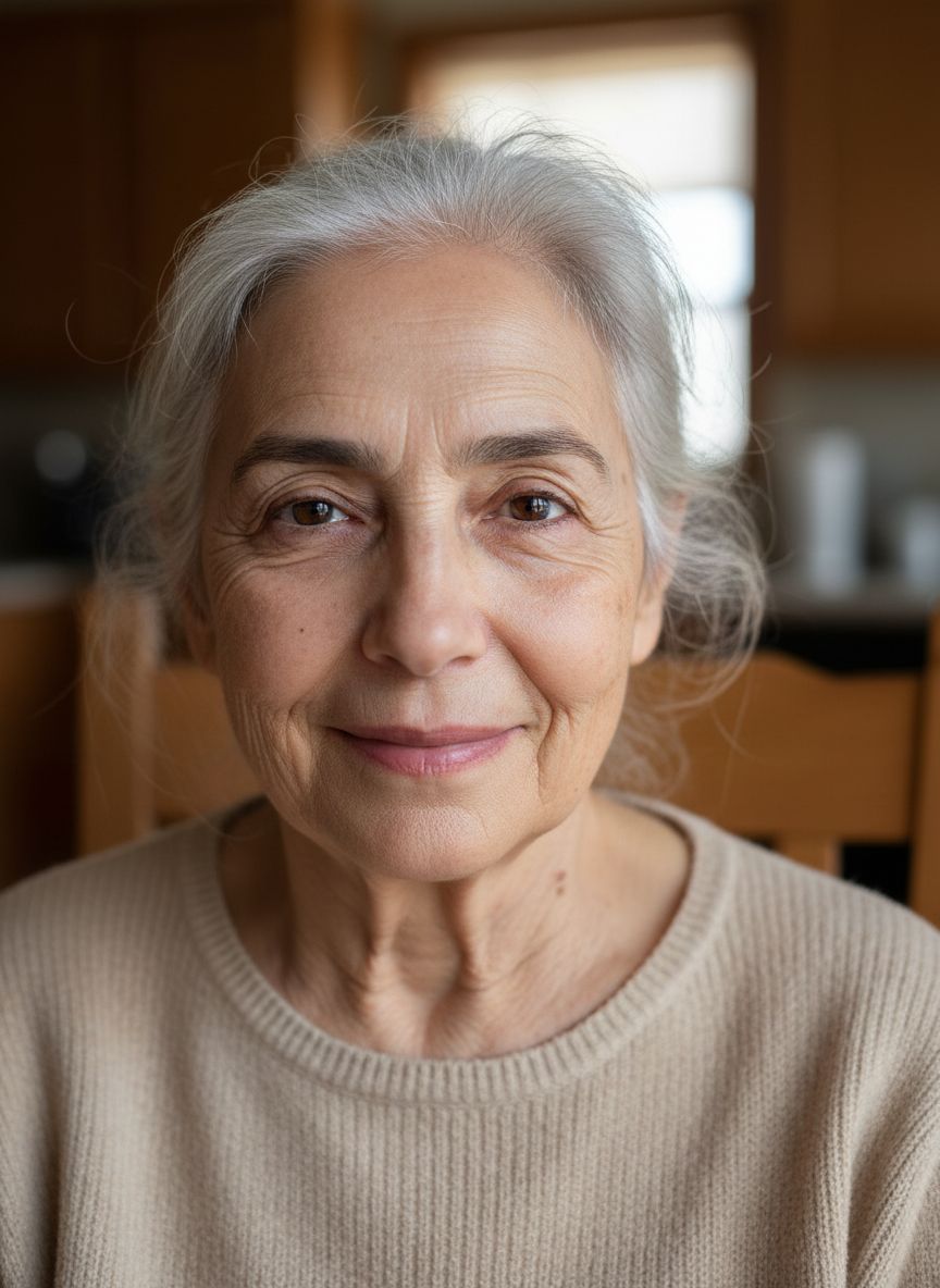 Femme nord-africaine à 80 ans