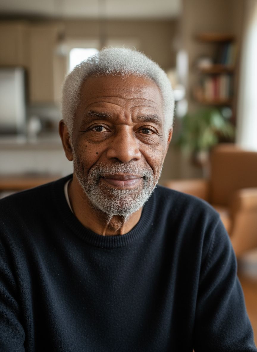 Homme noir à 80 ans